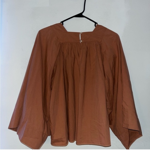 Dôen Capo Blouse, Terracotta size Small - Picture 8 of 8